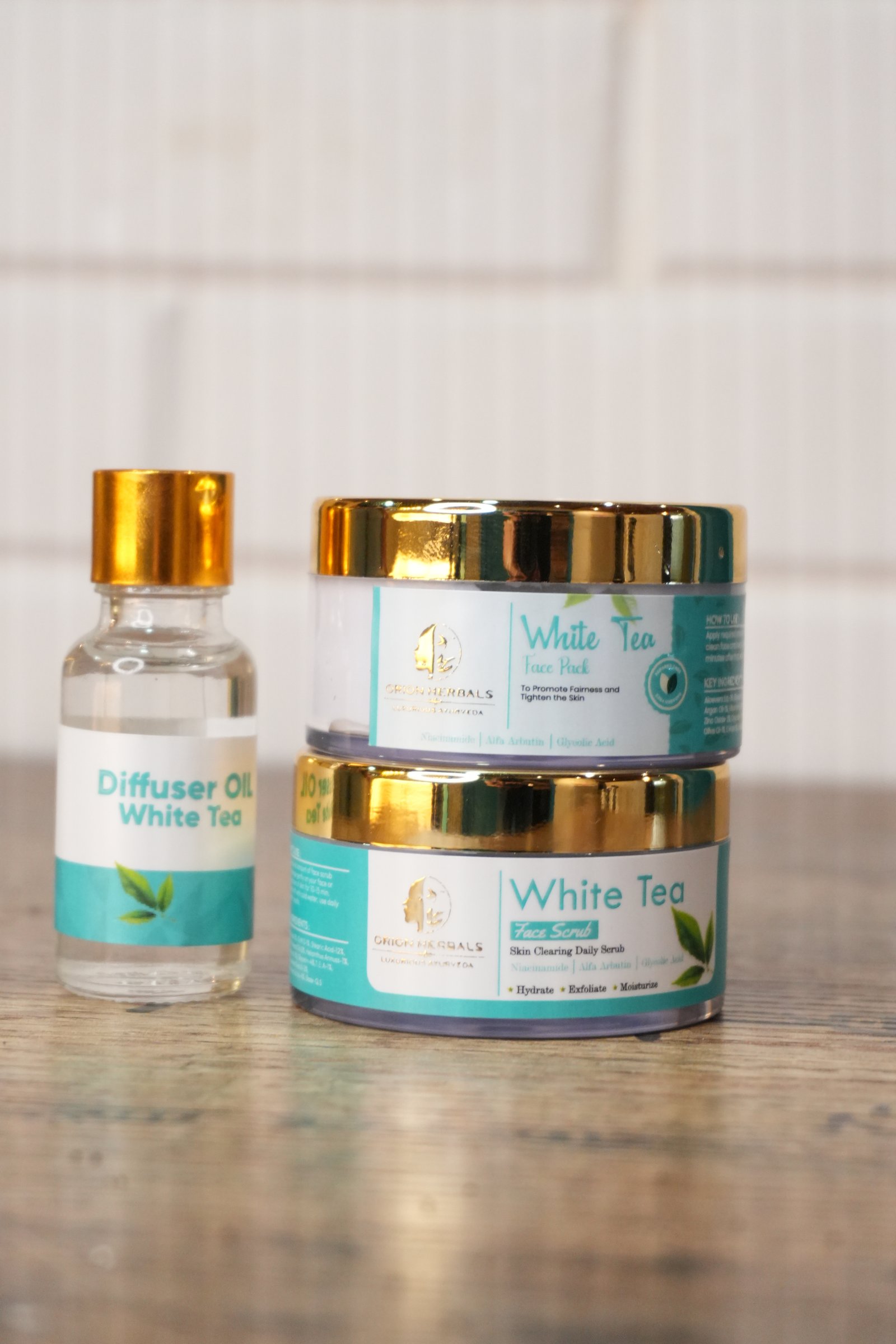 White tea skin care collection