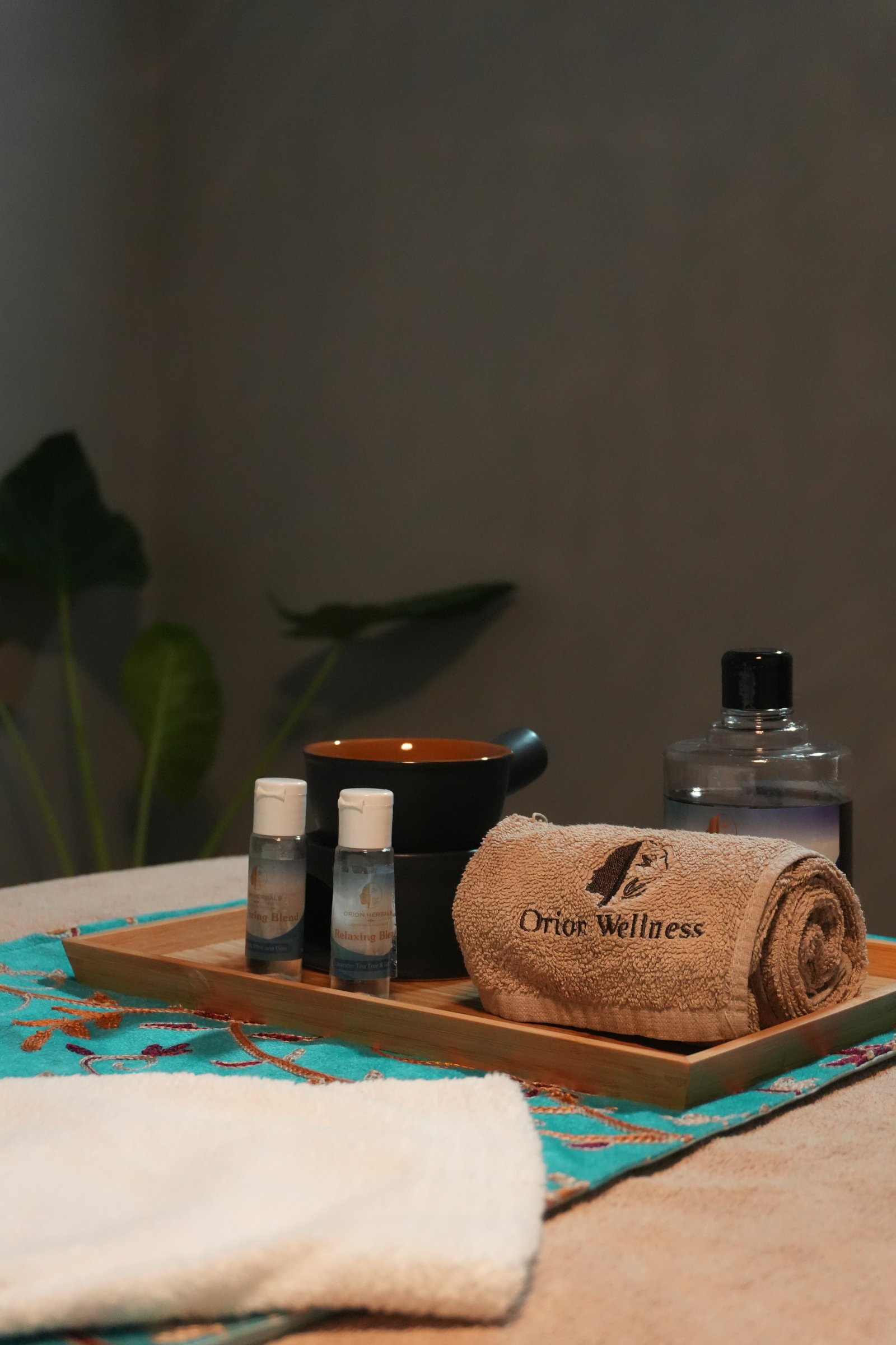 Guest relaxing during a spa therapy at MoonCress