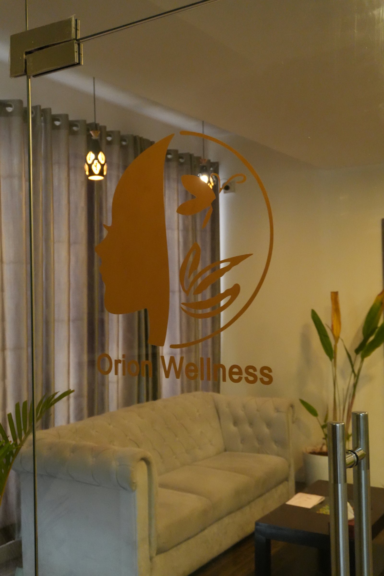 Serene spa interior detail