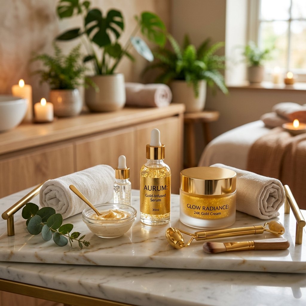 Luxurious glitterati facial treatment at a premium spa